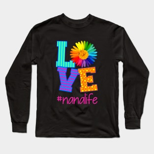 Love Nanalife Color Beautiful Art Daughter Long Sleeve T-Shirt